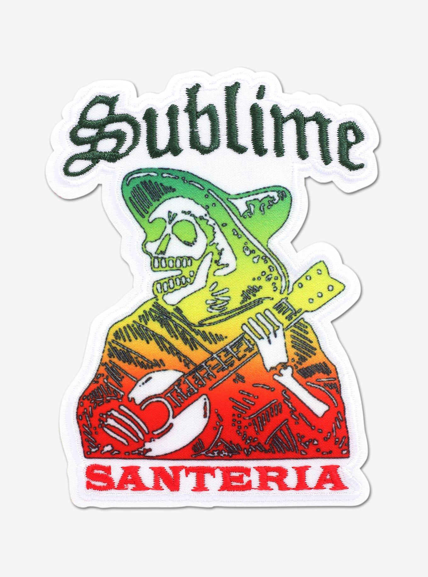 Sublime Santeria Colorful Skeleton Patch, , hi-res