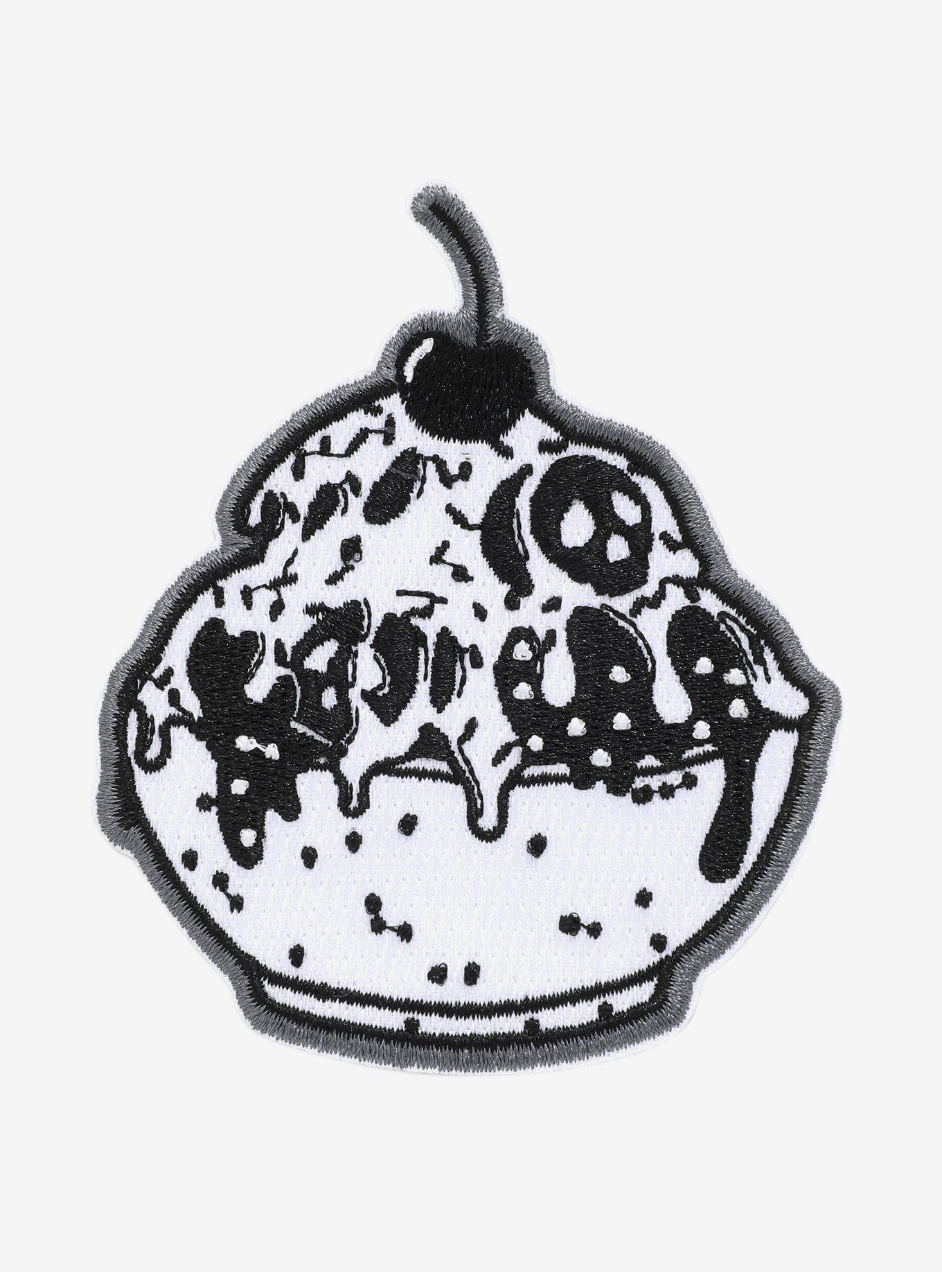 Skeleton Black & White Sundae Patch, , hi-res