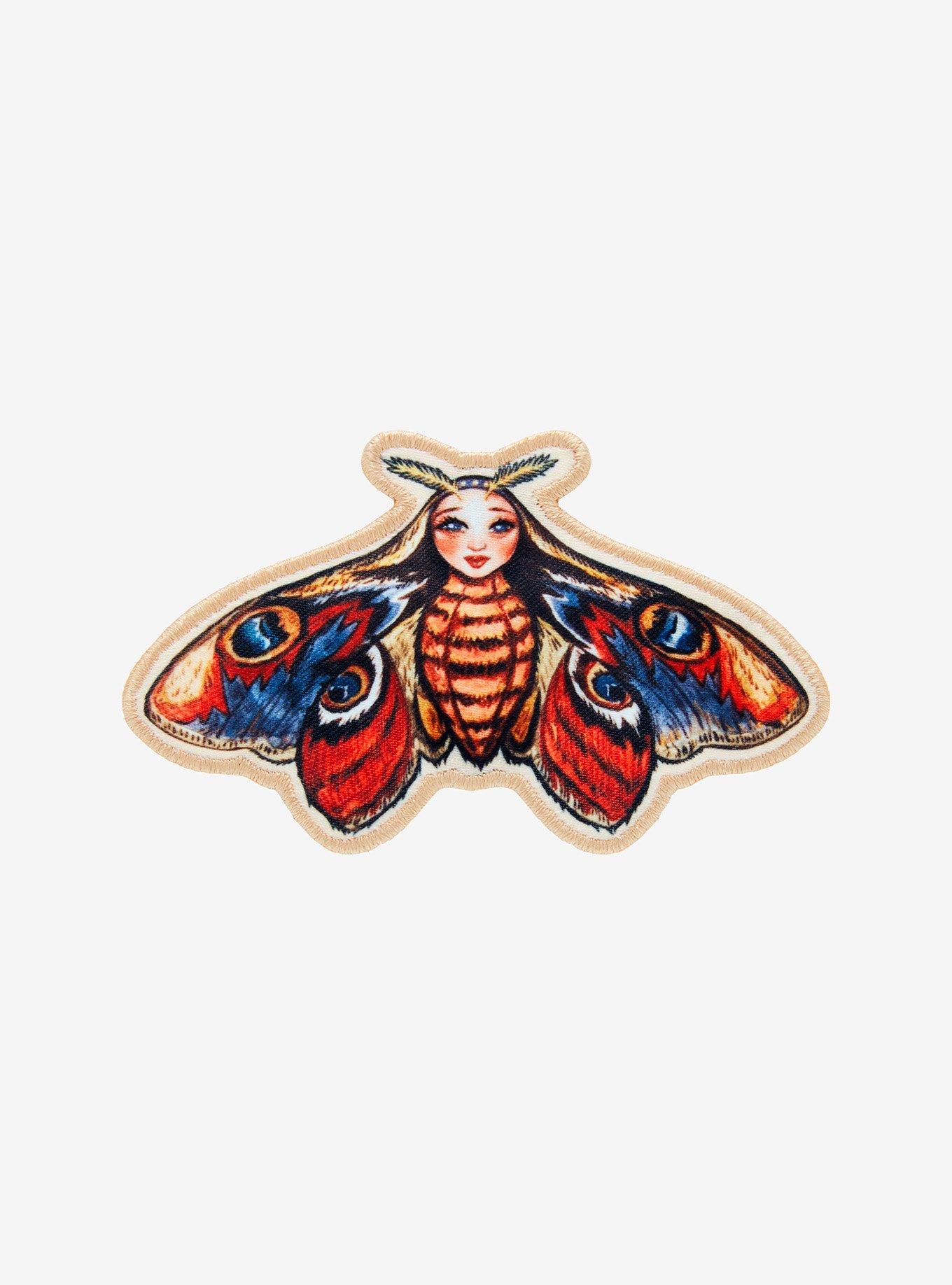 Stylized Moth Patch, , hi-res