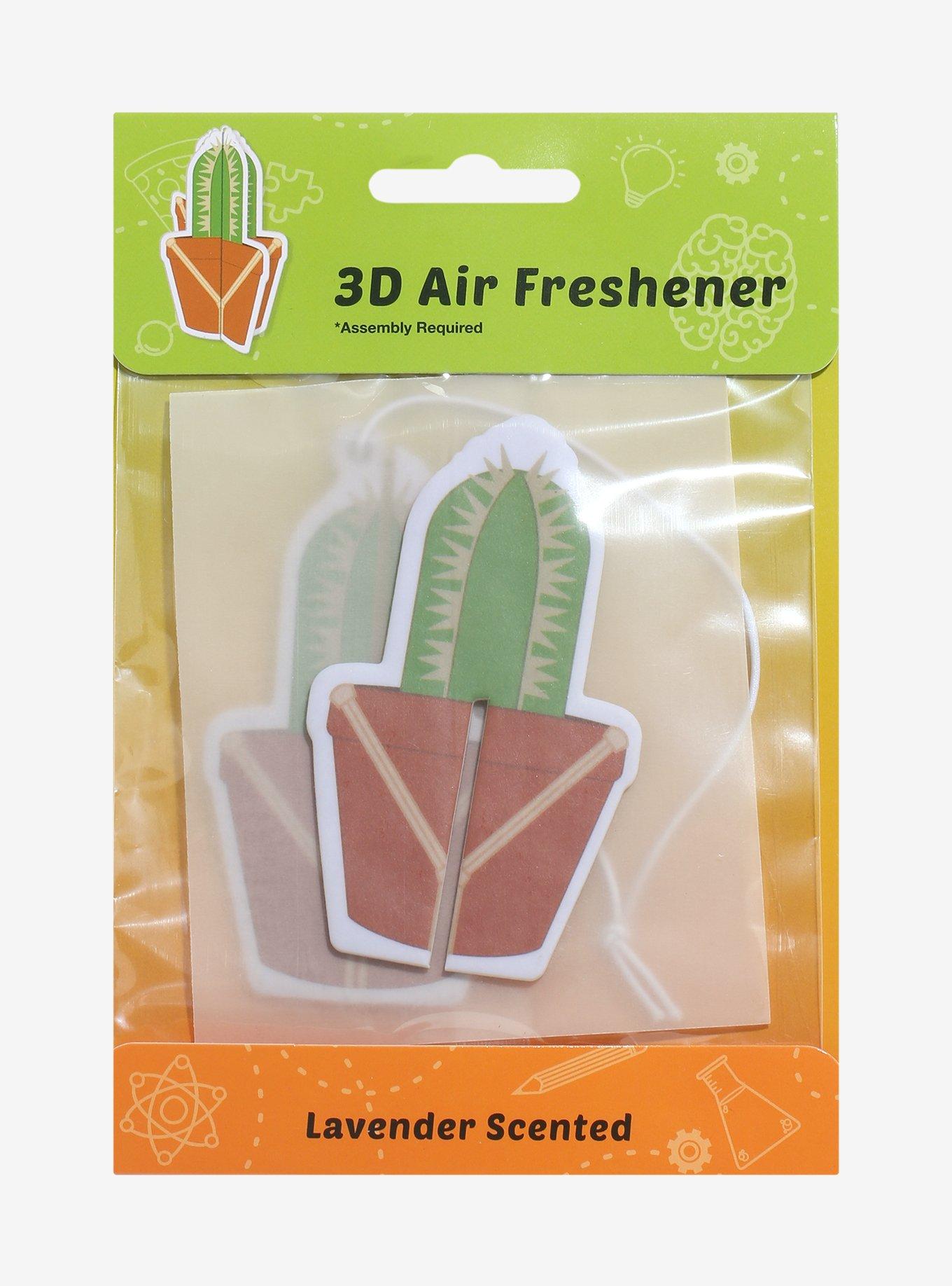 Cactus 3D Lavender Scented Air Freshener, , hi-res