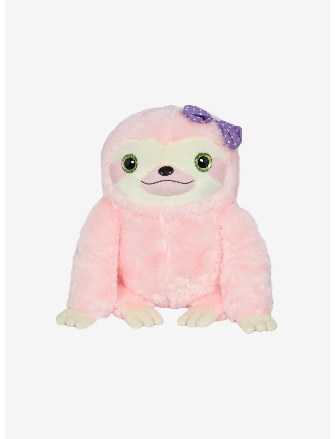 Amuse Poron Pink Sloth Plush, , hi-res