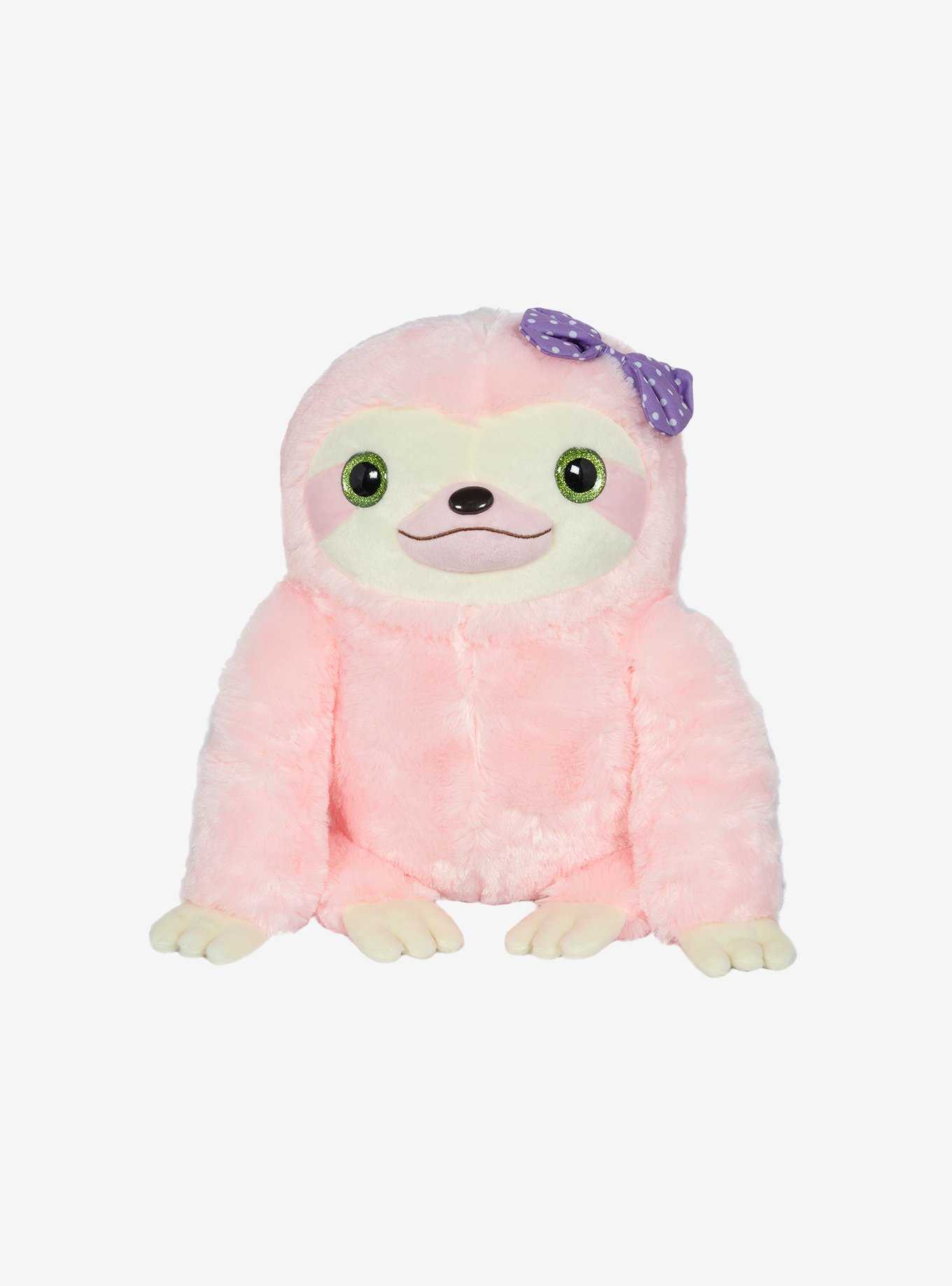 Amuse Poron Pink Sloth Plush, , hi-res