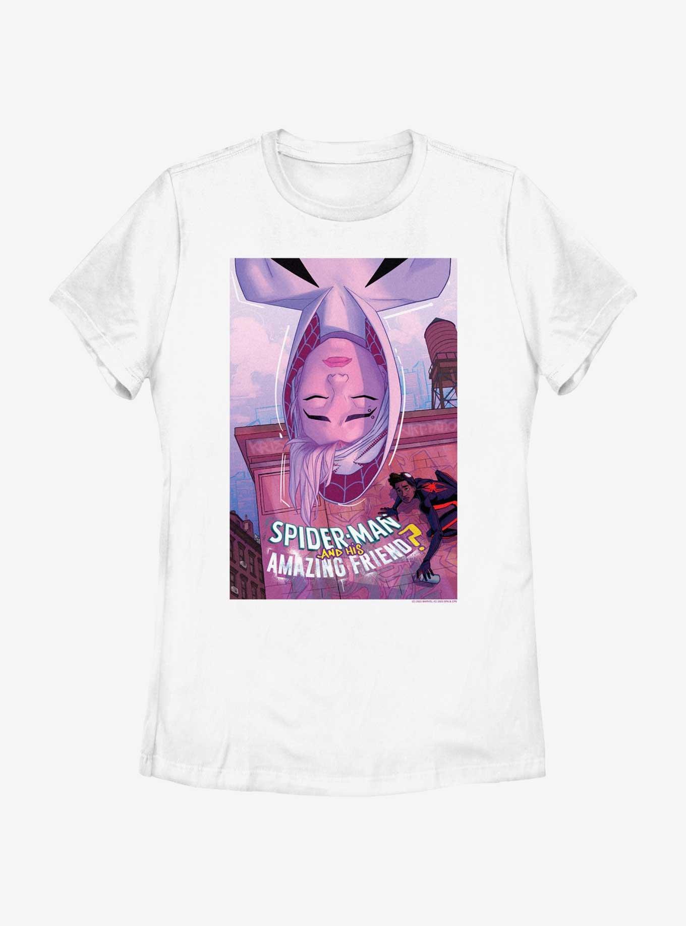 Marvel Spider-Man Spider-Gwen Amazing Friend Poster Womens T-Shirt, , hi-res