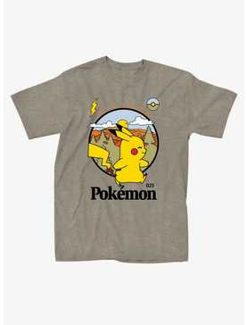 Pokemon Pikachu Camp Badge Boyfriend Fit Girls T-Shirt, , hi-res