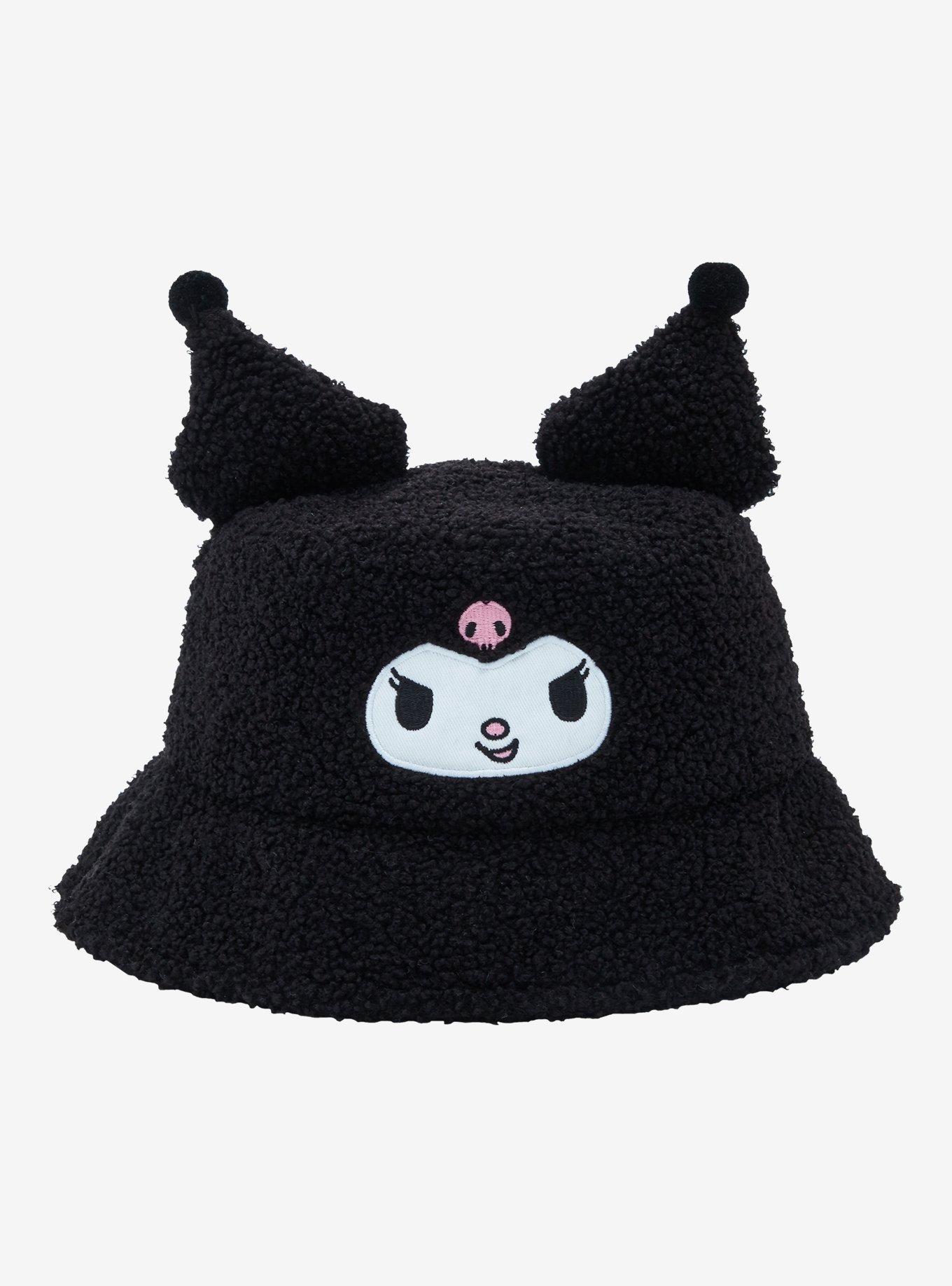 Kuromi 3D Ear Sherpa Bucket Hat | Hot Topic