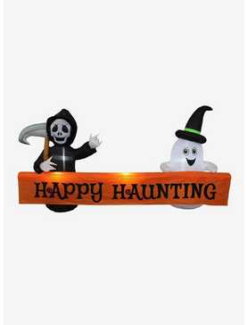 Happy Haunting Banner Inflatable Decor, , hi-res