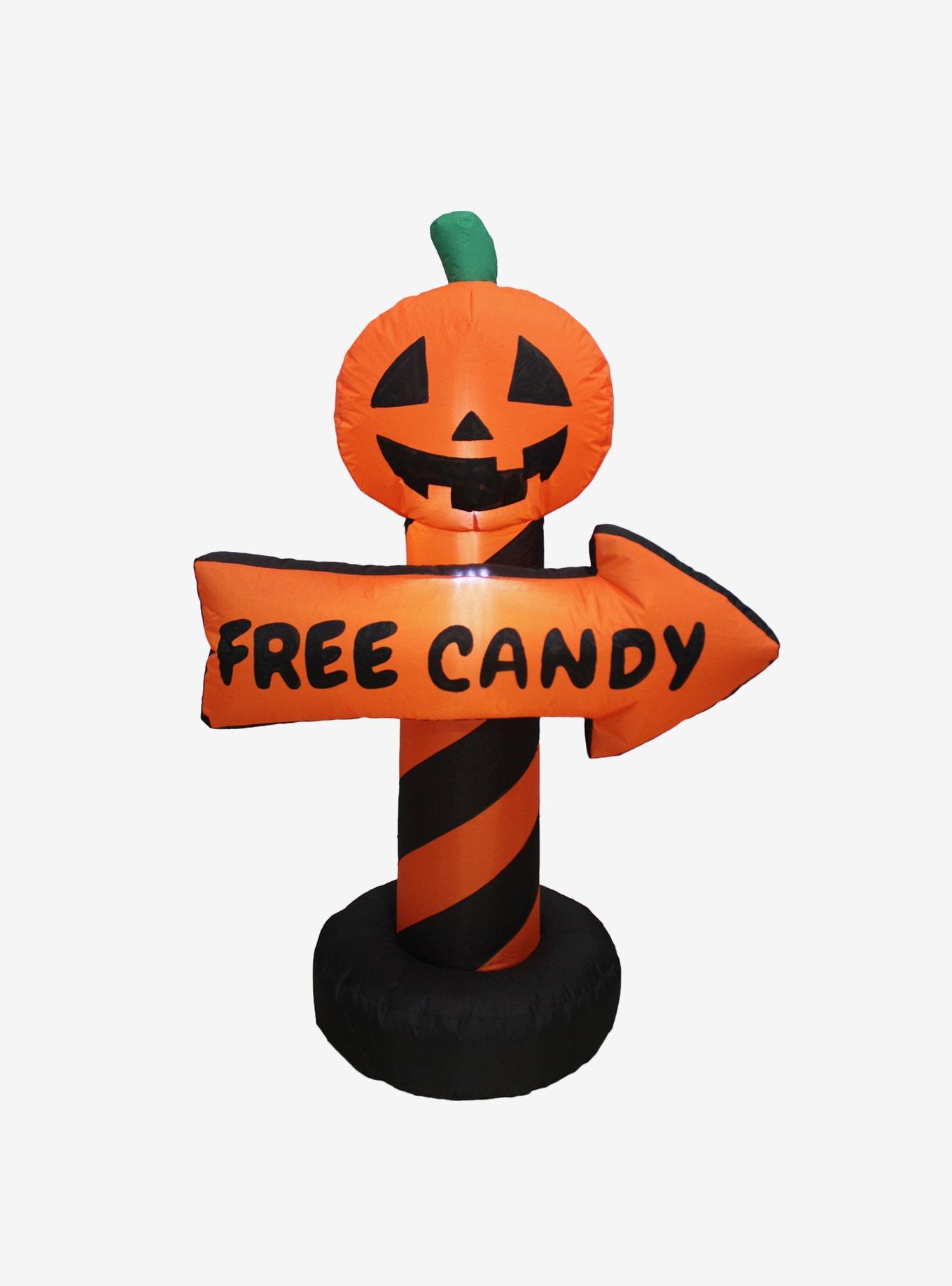 Pumpkin Guide Free Candy Inflatable Decor | Hot Topic