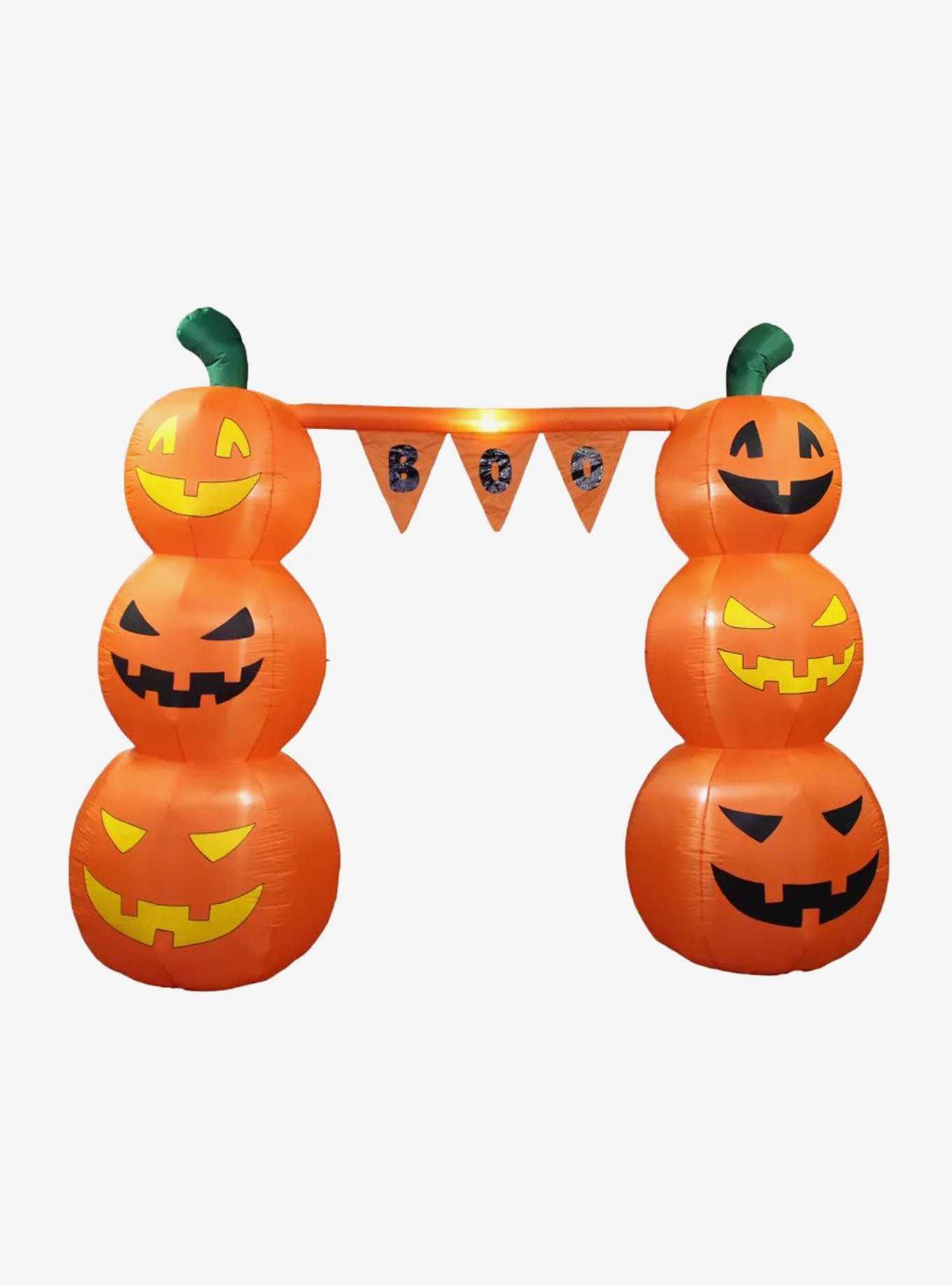 Pumpkin Banner Archway Inflatable Decor, , hi-res