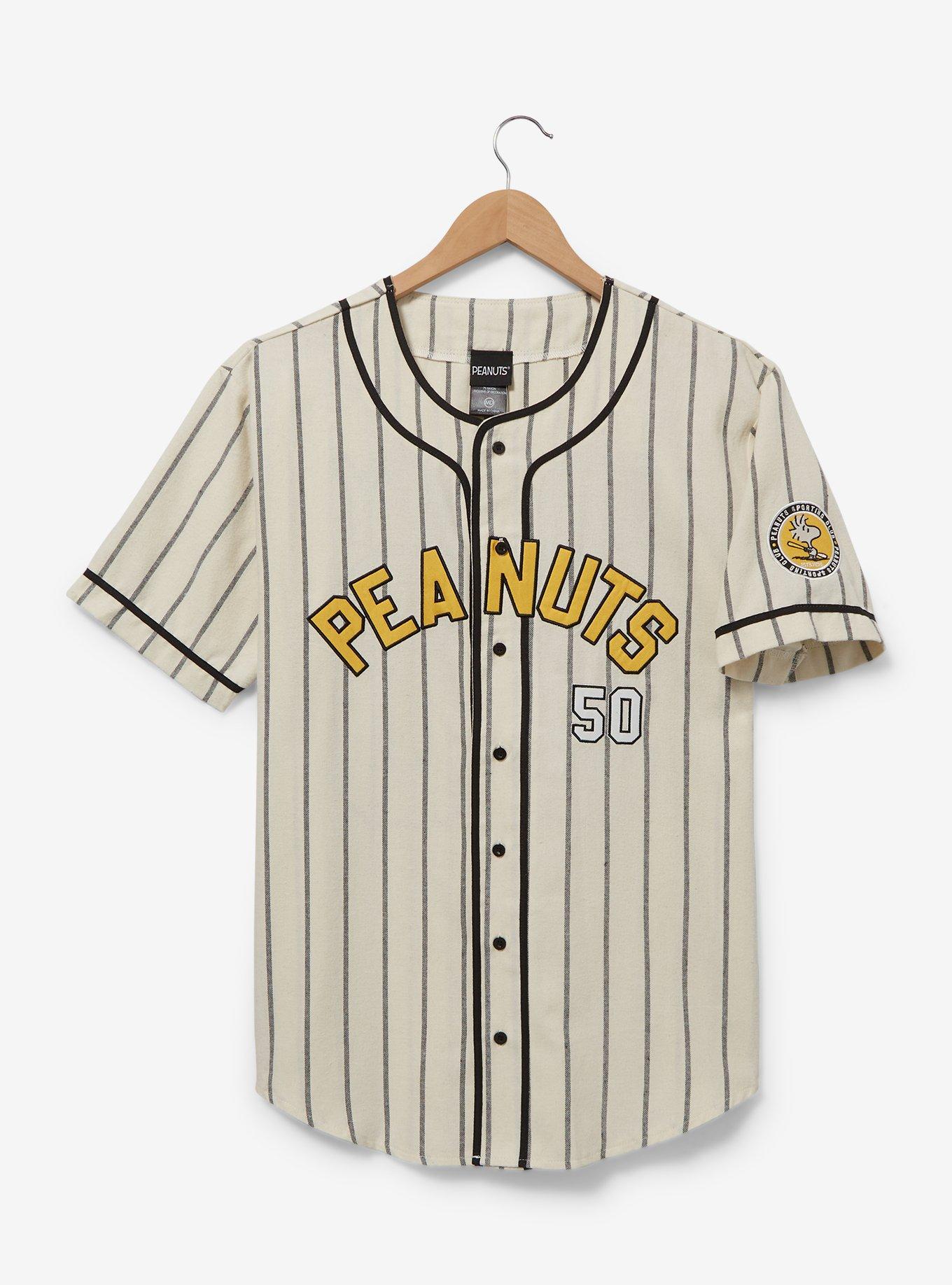 Peanuts Snoopy and Woodstock Striped Baseball Jersey, , hi-res