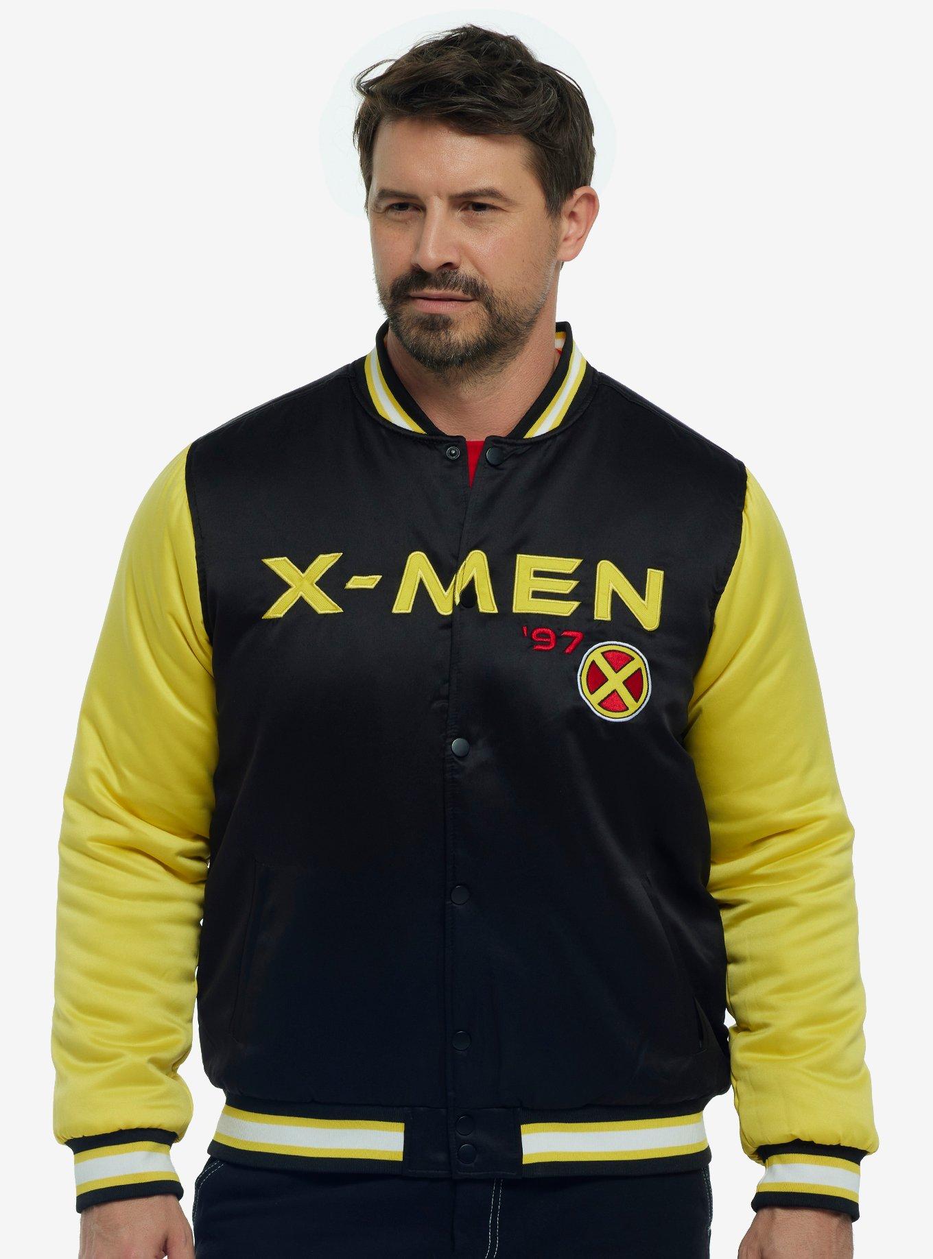 Marvel X-Men '97 Logo Bomber Jacket - BoxLunch Exclusive, BLACK, hi-res