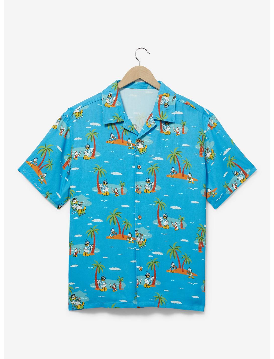 Disney Donald Duck Island Allover Print Button-Up Top Disney Donald Duck Island Allover Print Button-Up Top