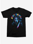 Scream Ghost Face Stay Drippy T-Shirt, BLACK, hi-res