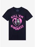 Scream Ghost Face Kill With Kindness T-Shirt, BLACK, hi-res