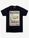 One Piece Sanji Wanted Poster Double-Sided T-Shirt, BLACK, hi-res