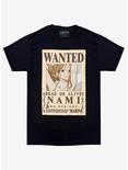 One Piece Nami Wanted Poster Double-Sided T-Shirt, BLACK, hi-res