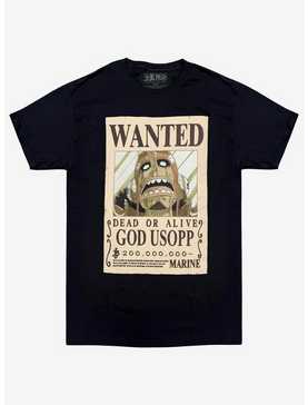 One Piece God Usopp Wanted Poster Double-Sided T-Shirt, , hi-res