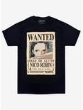 One Piece Robin Wanted Poster Double-Sided T-Shirt, BLACK, hi-res