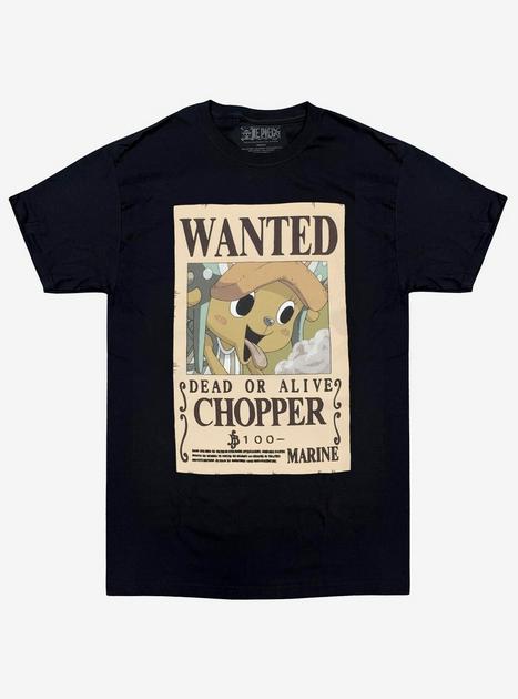One Piece Chopper Wanted Poster Double-Sided T-Shirt