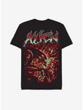 Alien Vibrant Metal T-Shirt, BLACK, hi-res