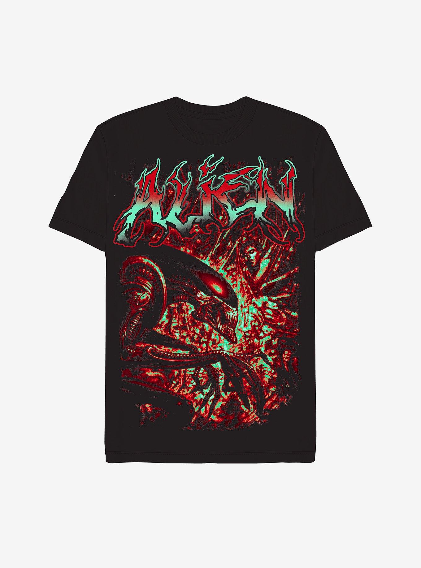 Alien Vibrant Metal T-Shirt | Hot Topic