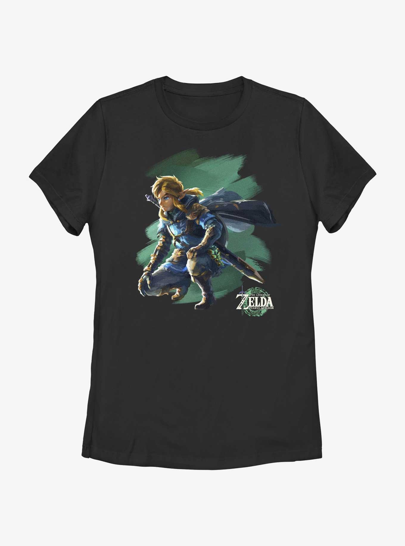 The Legend of Zelda Tears of the Kingdom Link Crouch Womens T Shirt