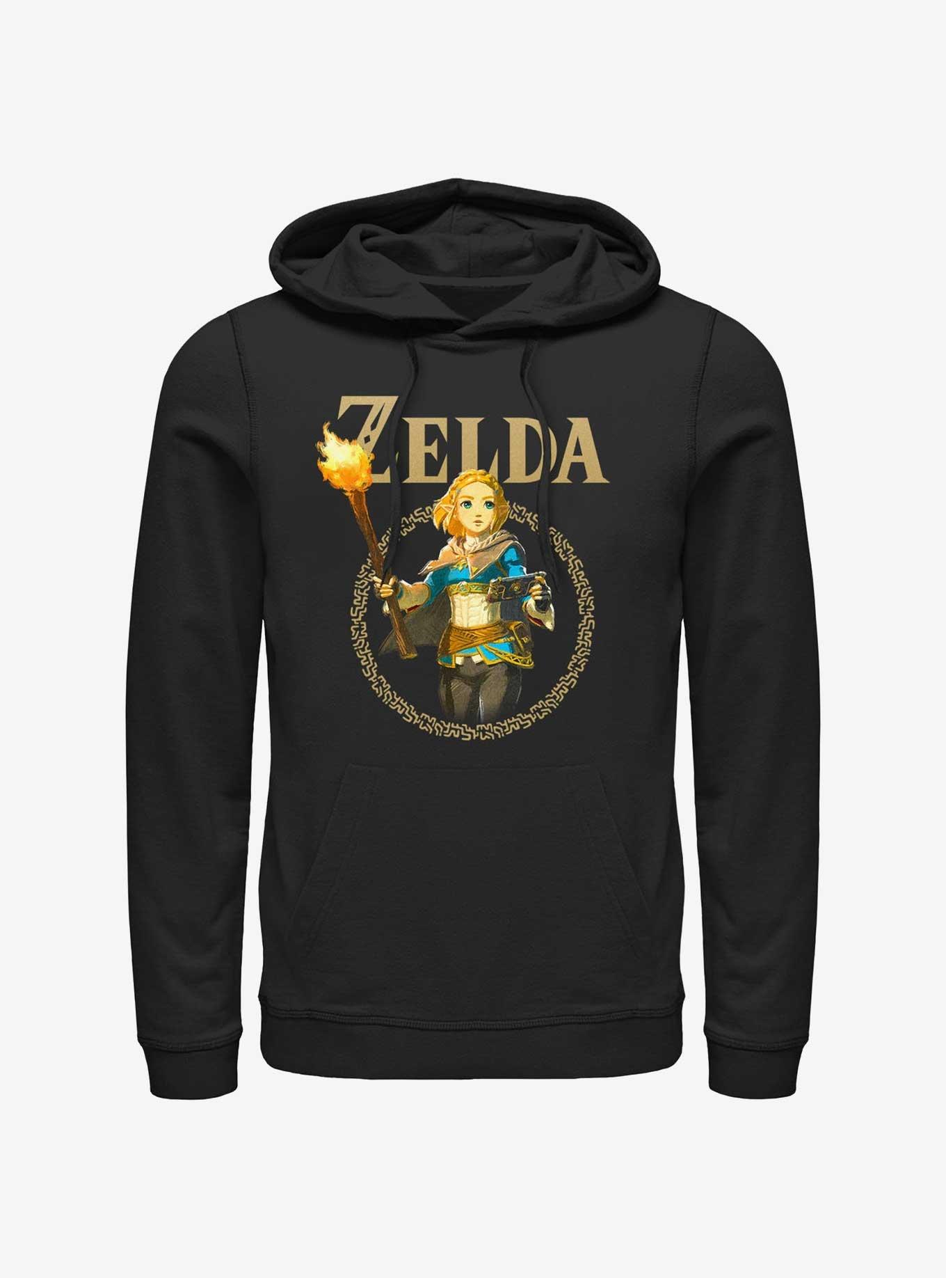 The Legend of Zelda: Tears of the Kingdom Zelda Badge Hoodie, BLACK, hi-res