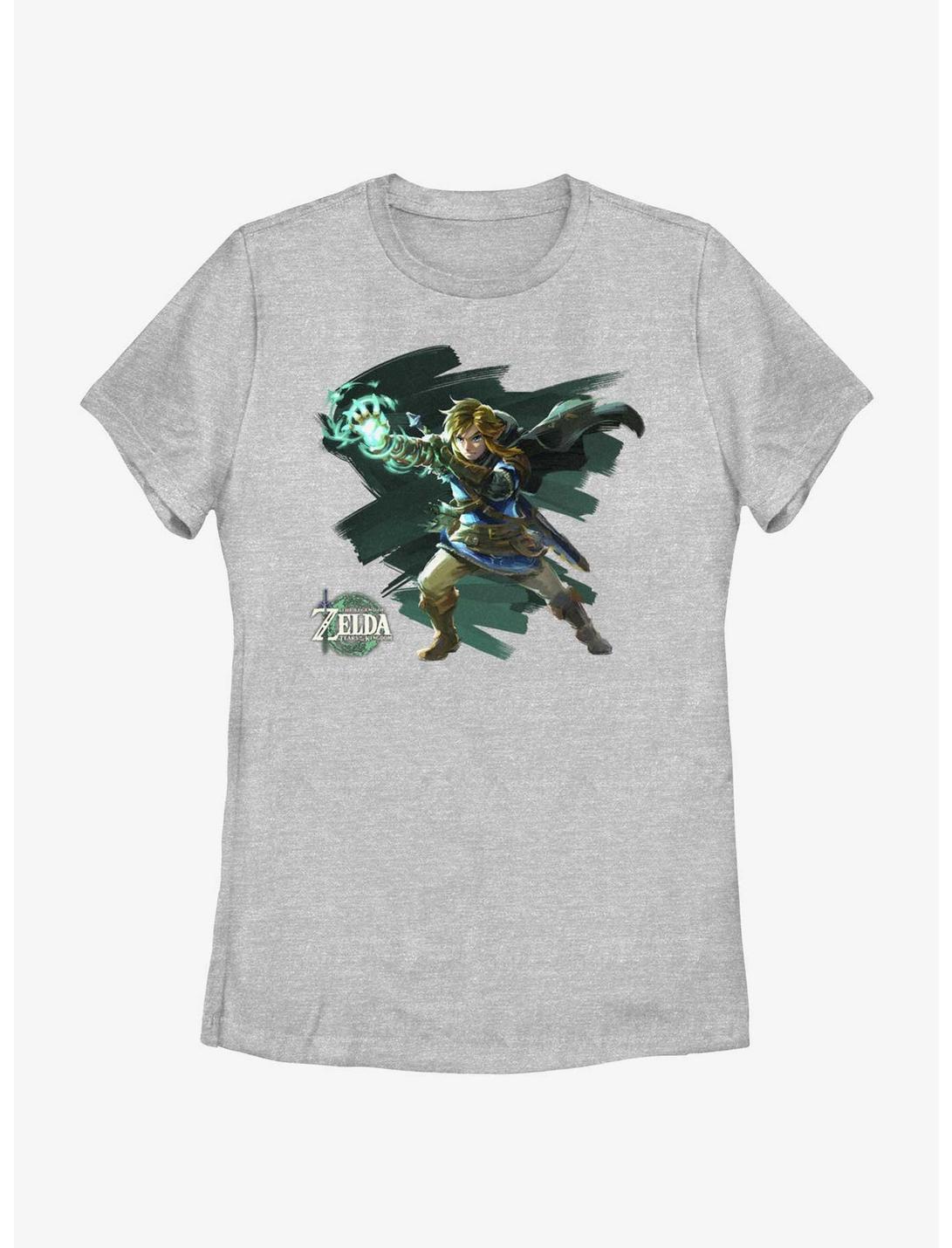 The Legend of Zelda: Tears of the Kingdom Painterly Link Womens T-Shirt, ATH HTR, hi-res