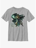 The Legend of Zelda: Tears of the Kingdom Painterly Link Youth T-Shirt, ATH HTR, hi-res