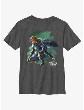 The Legend of Zelda: Tears of the Kingdom Link Crouch Youth T-Shirt, , hi-res