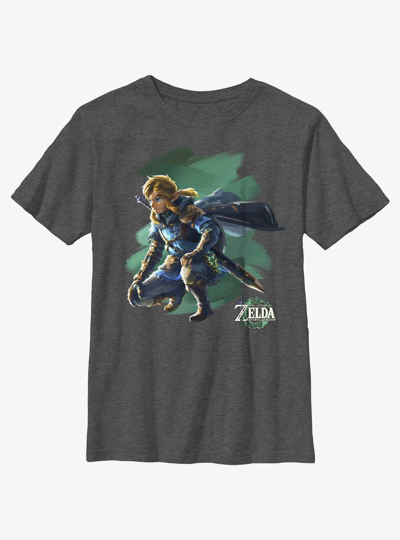 The Legend of Zelda: Tears of the Kingdom Link Crouch Youth T-Shirt, , hi-res