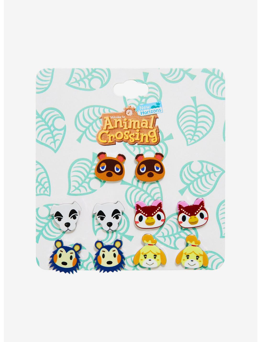 Animal Crossing Characters Stud Earring Set, , hi-res