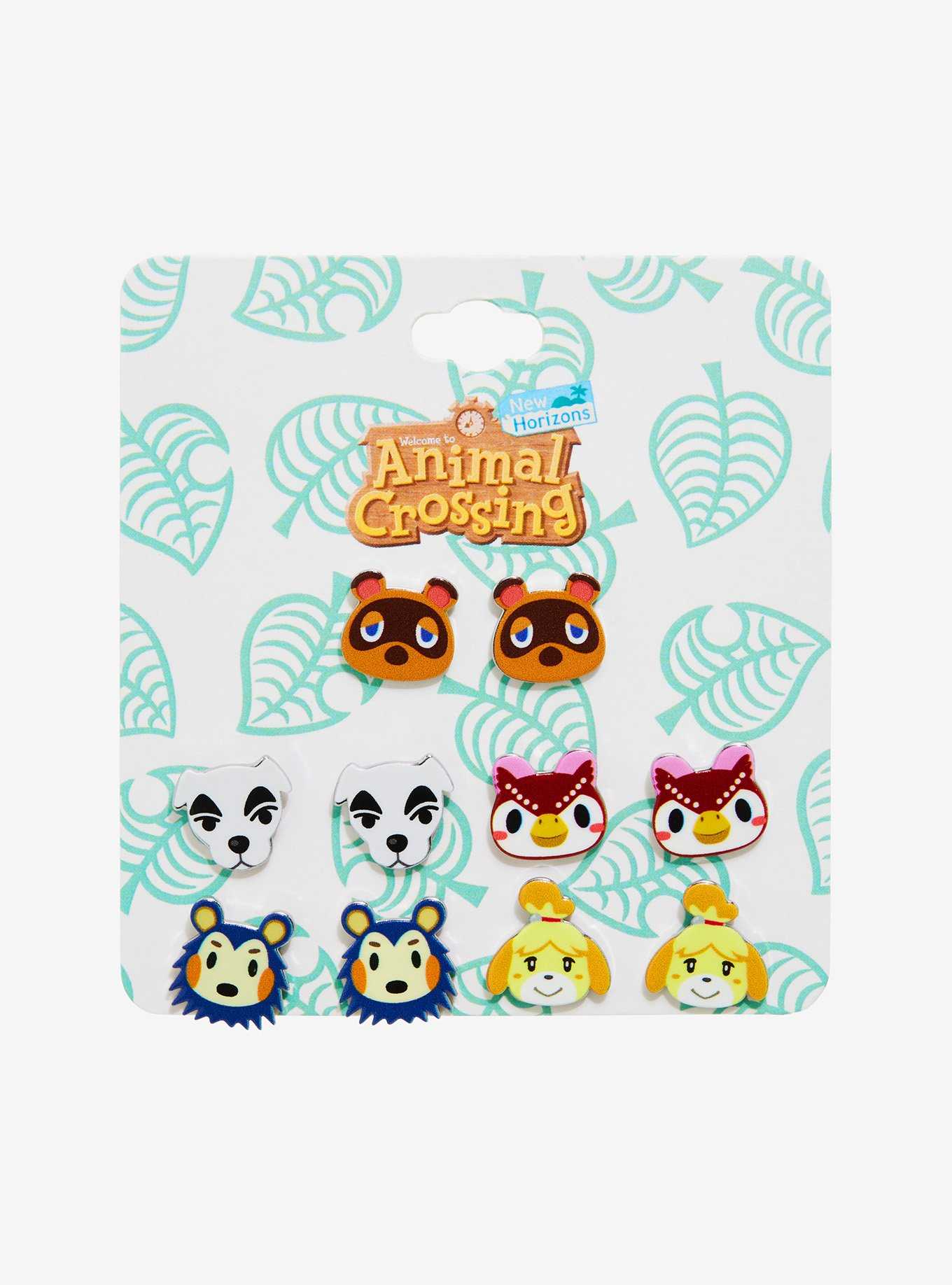 Animal Crossing Characters Stud Earring Set, , hi-res
