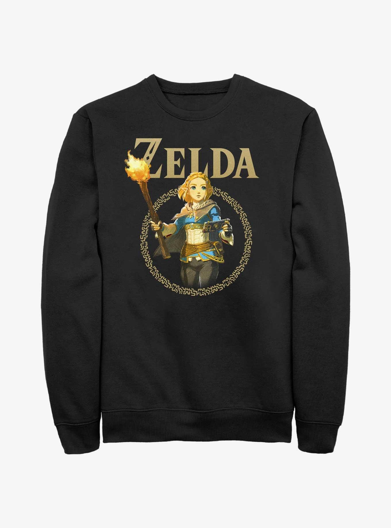 The Legend of Zelda: Tears of the Kingdom Zelda Badge Sweatshirt, , hi-res