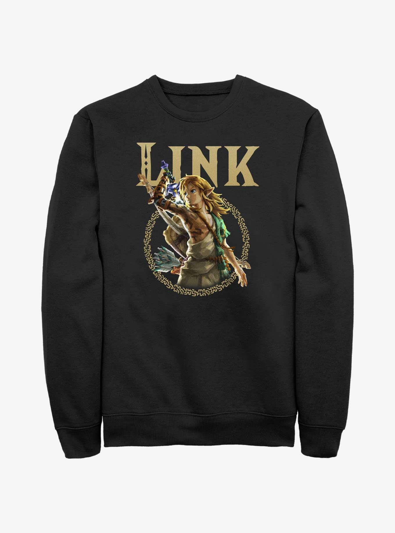 The Legend of Zelda: Tears of the Kingdom Link Badge Sweatshirt, , hi-res