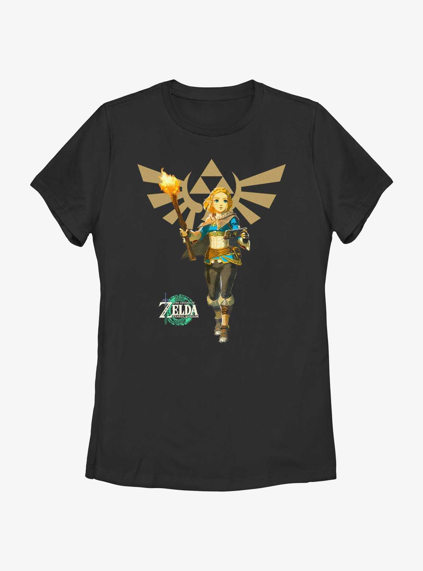 The Legend of Zelda: Tears of the Kingdom Zelda Crest Womens T-Shirt, , hi-res