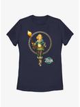 The Legend of Zelda: Tears of the Kingdom Solo Zelda Womens T-Shirt, NAVY, hi-res