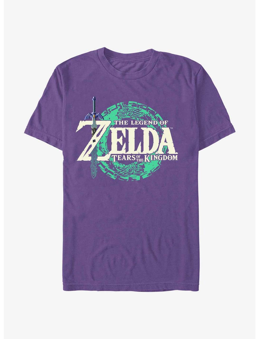 The Legend of Zelda: Tears of the Kingdom Logo T-Shirt, PURPLE, hi-res