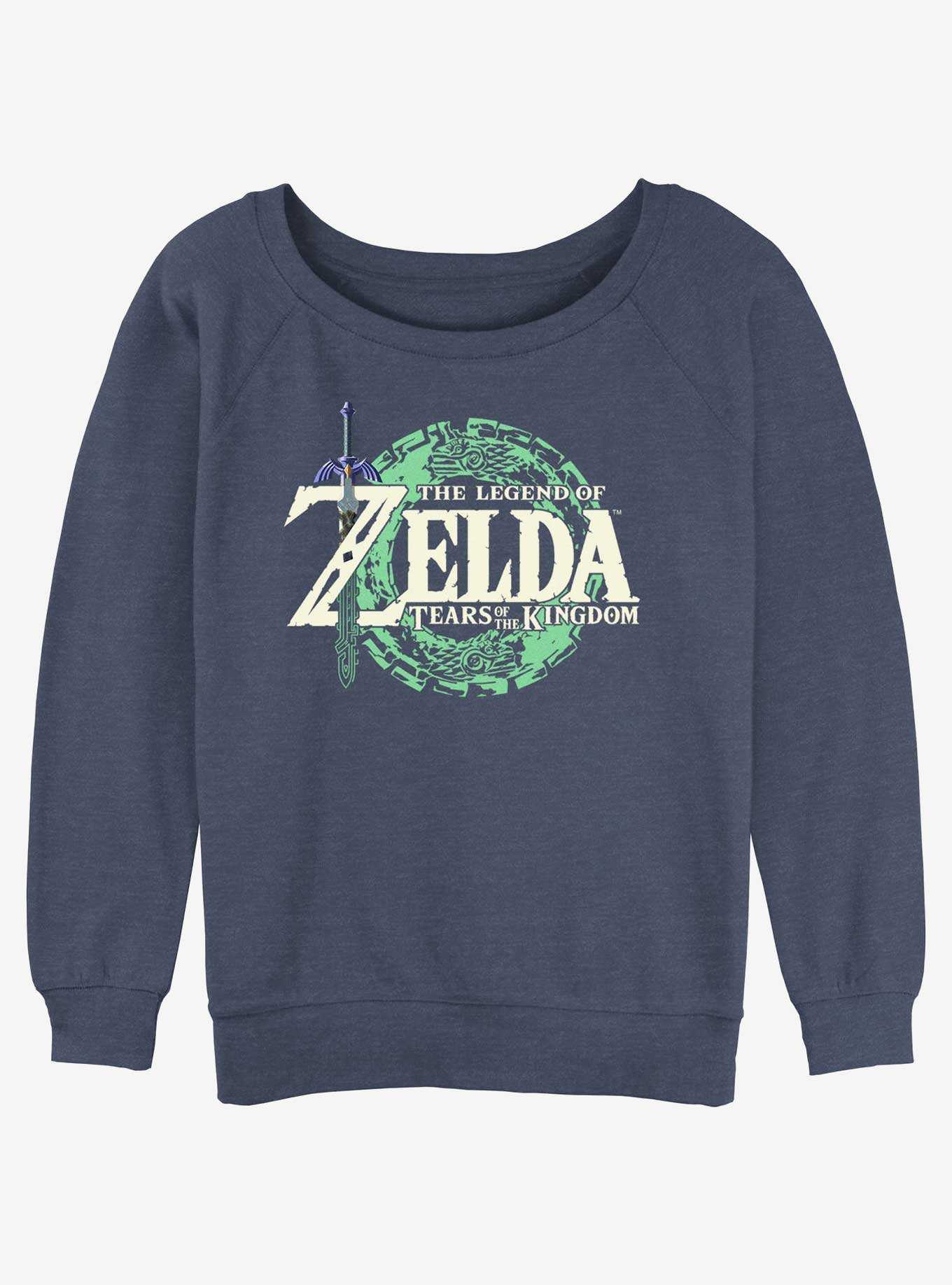 The Legend of Zelda: Tears of the Kingdom Logo Womens Slouchy Sweatshirt, , hi-res
