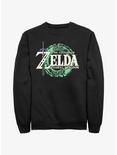 The Legend of Zelda: Tears of the Kingdom Logo Sweatshirt, BLACK, hi-res