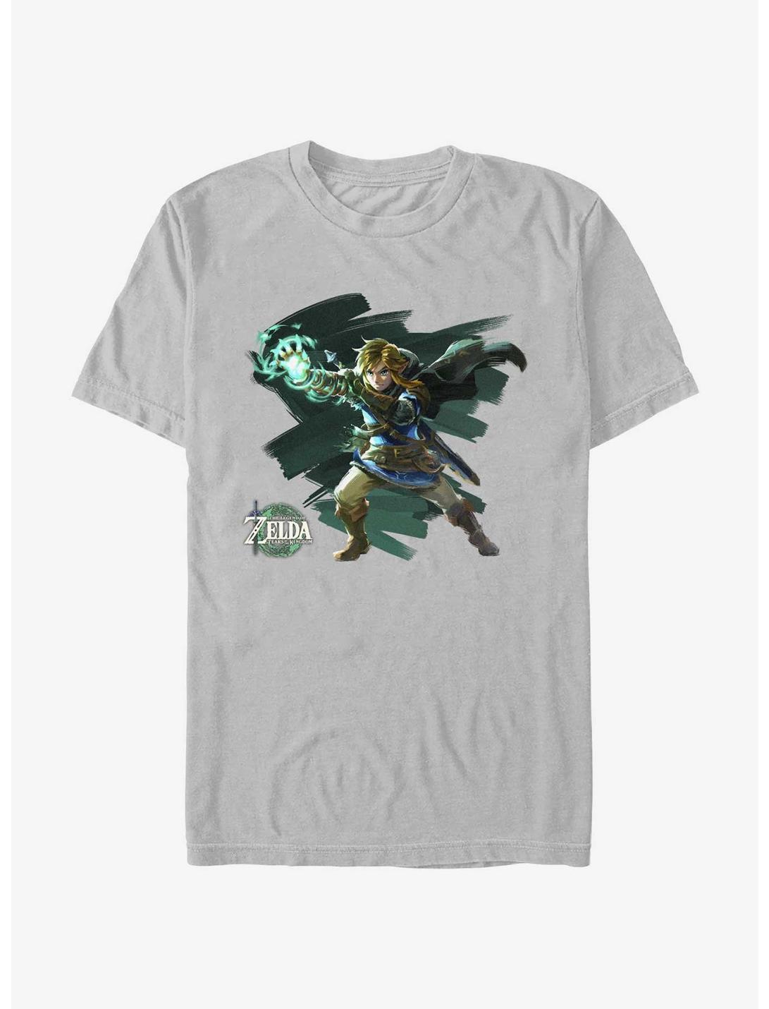 The Legend of Zelda: Tears of the Kingdom Painterly Link T-Shirt, SILVER, hi-res