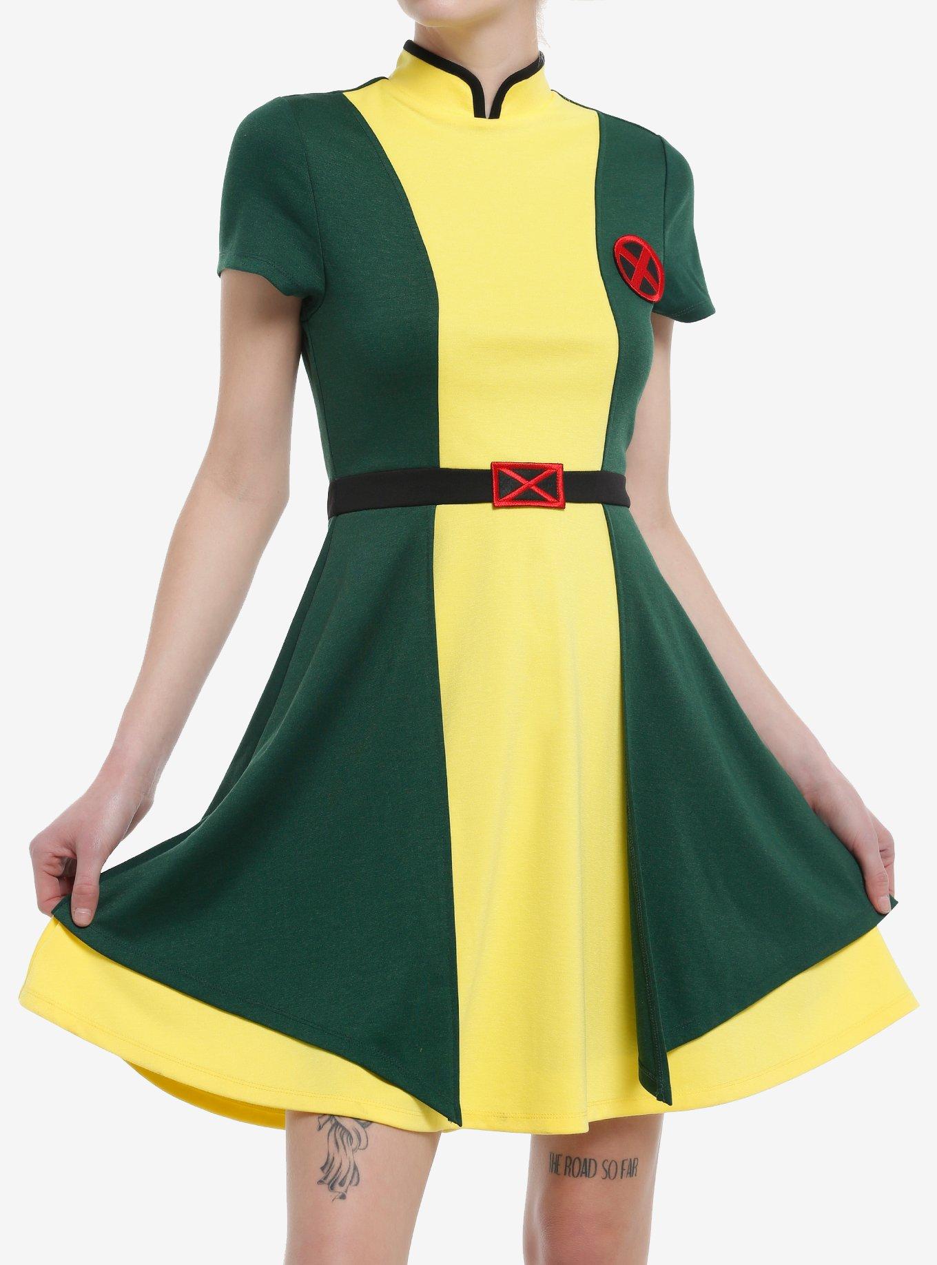 Her Universe Marvel X-Men '97 Rogue Color-Block Dress Her Universe Exclusive, , hi-res