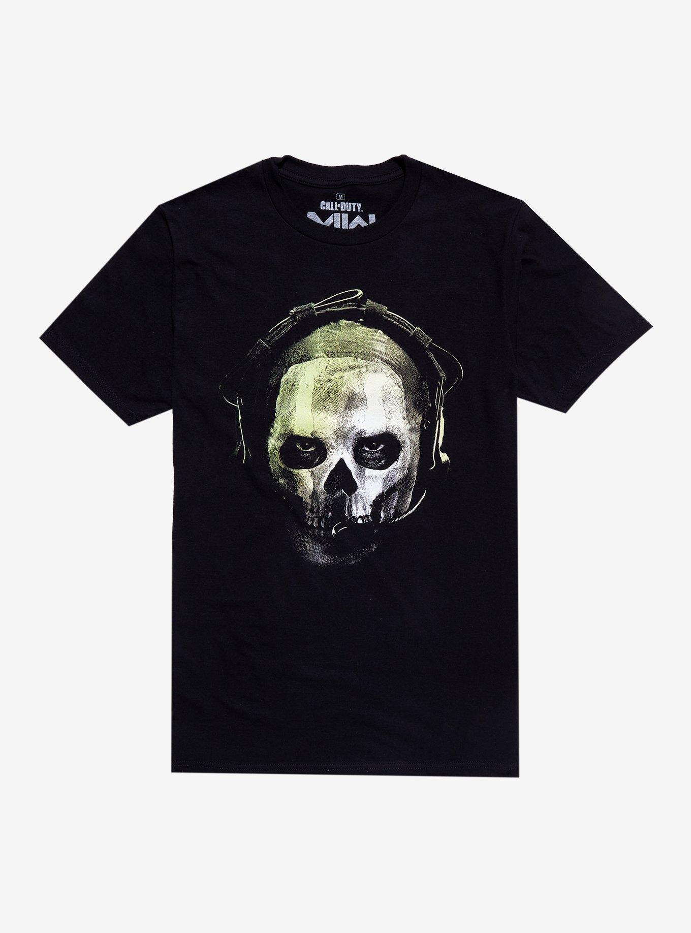 Call Of Duty: Modern Warfare Ghost Head Shot T-Shirt, BLACK, hi-res