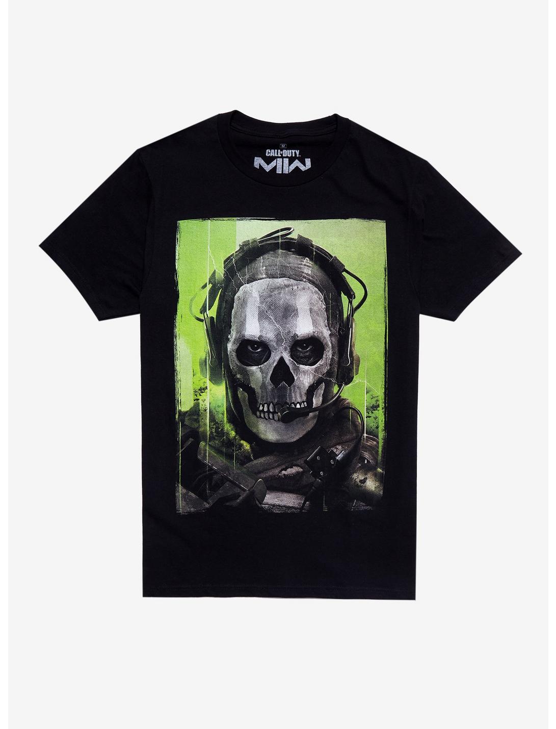 Call Of Duty: Modern Warfare Ghost T-Shirt, BLACK, hi-res