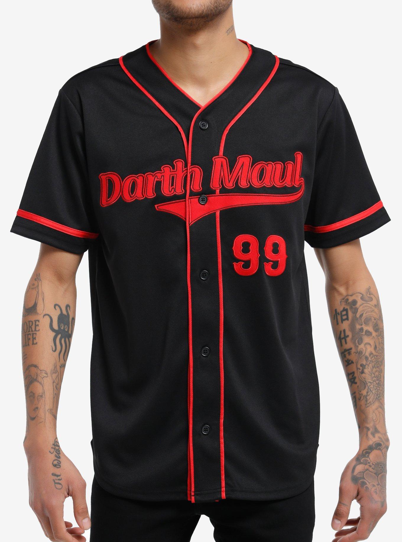 Our Universe Star Wars Darth Maul Baseball Jersey, BLACK  RED, hi-res