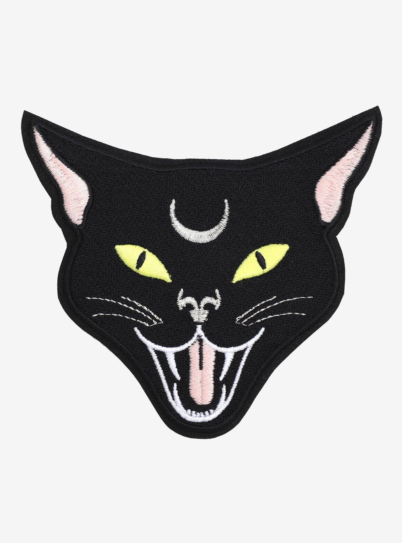 Black Cat Moon Patch, , hi-res