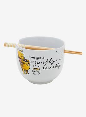 Disney Winnie the Pooh Rumbly Tumbly Ramen Bowl with Chopsticks