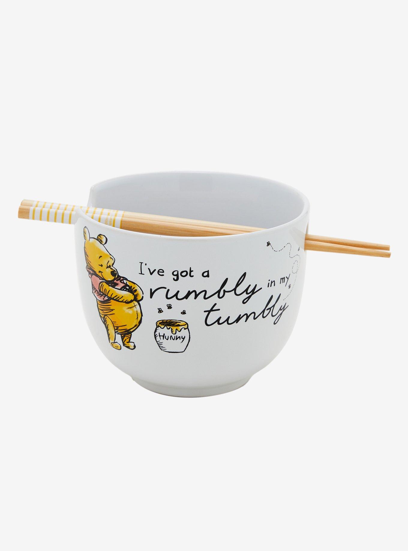 Disney Winnie the Pooh Rumbly Tumbly Ramen Bowl with Chopsticks, , hi-res