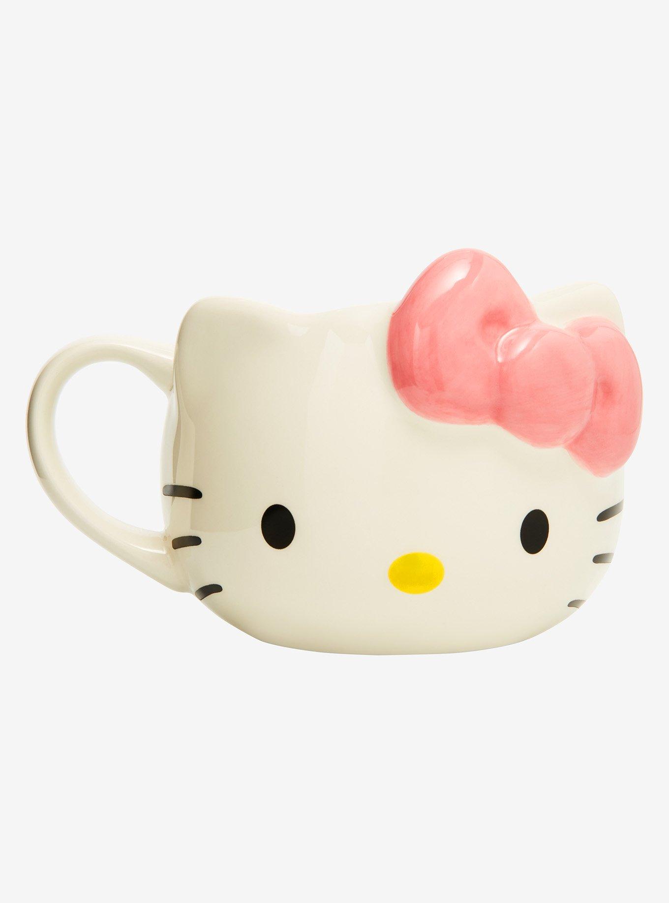 Sanrio Hello Kitty Head Pink Bow Figural Mug, , hi-res