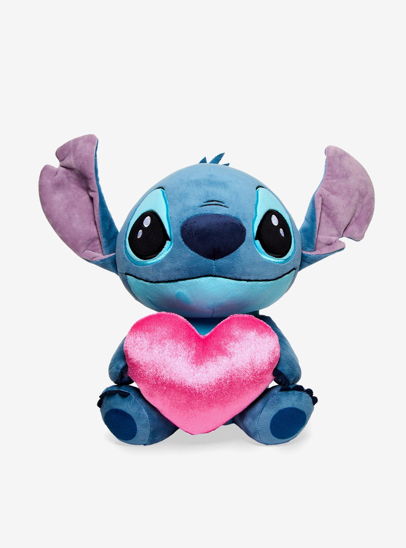 Disney Stitch With Heart Plush, , hi-res