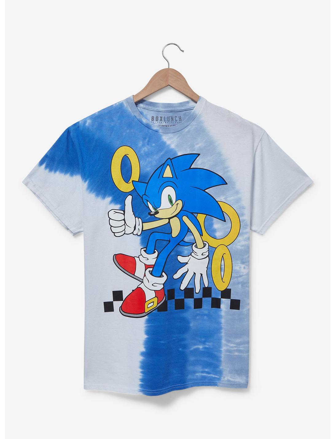 Sonic The Hedgehog Sonic Portrait Tie-Dye T-Shirt - BoxLunch Exclusive, BLUE, hi-res